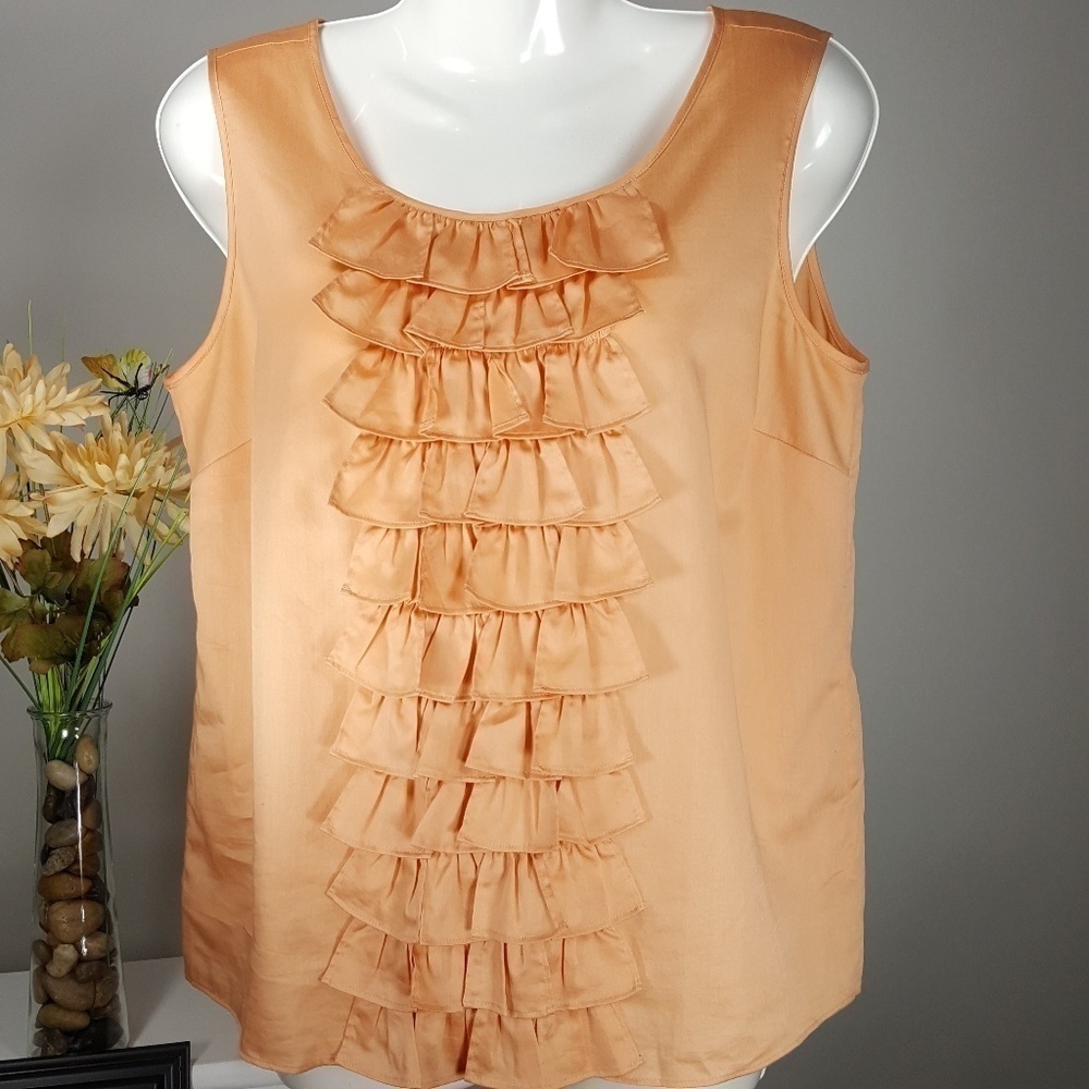 TALBOTS RUFFLED TOP - Picture 2 of 4